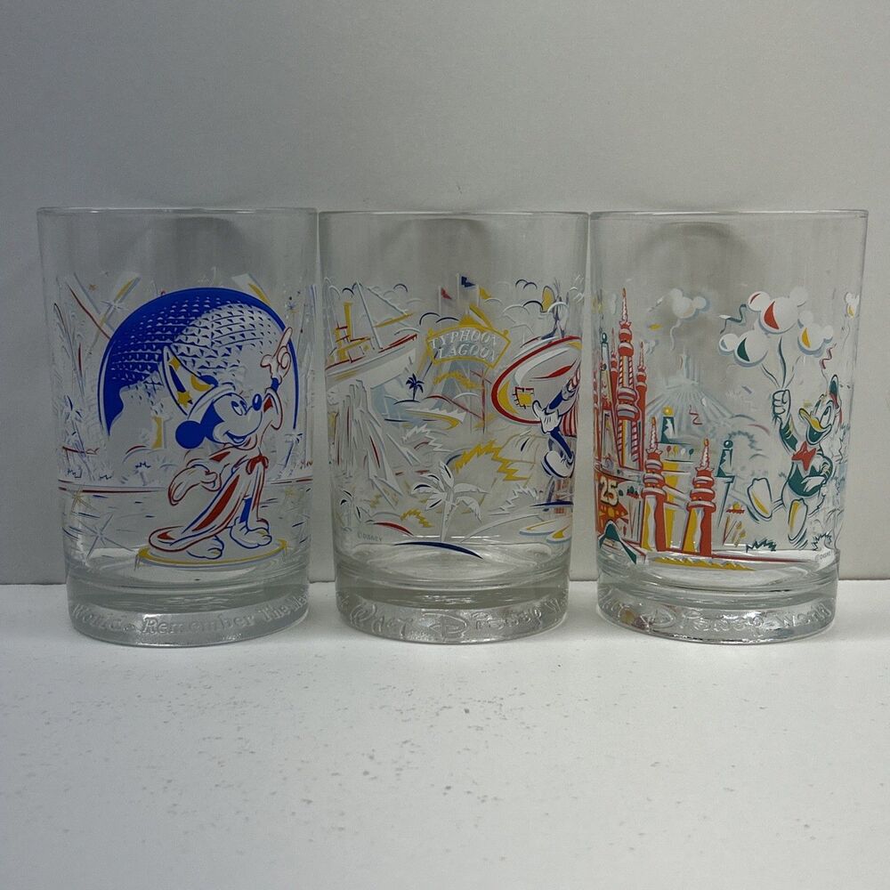 The Walt Disney Company set of 3 - 25th anniversary cups